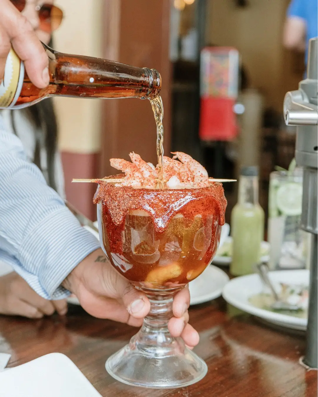 Cóctel de mariscos de la casa